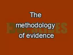 The methodology of evidence