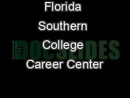 Florida Southern College Career Center