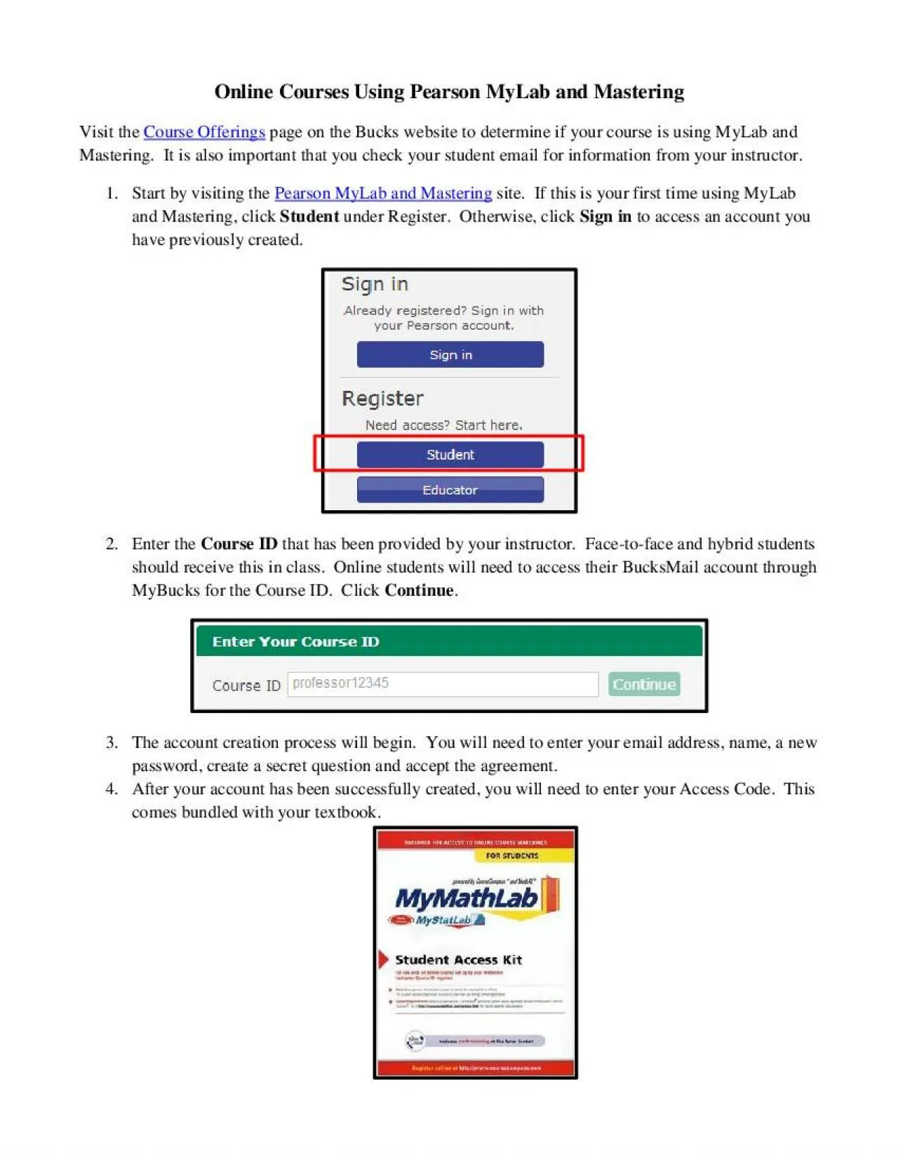 PDF-Online Courses Using Pearson MyLab and MasteringVisit the Course Offer