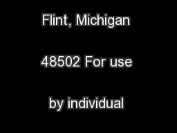 City of Flint Income Tax Department 1101 S Saginaw St Flint, Michigan 48502 For use by individual residents,Form F-1040 part-year residents and nonresidents
...