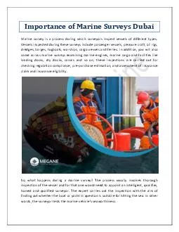 Importance of Marine Surveys Dubai