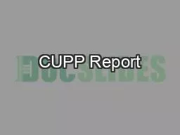 CUPP Report