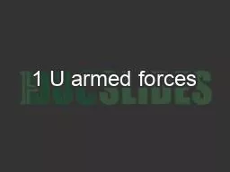 1 U armed forces