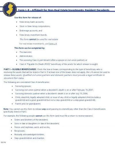 PART II SUCCESSION Check the box that shows how the assets pass to the