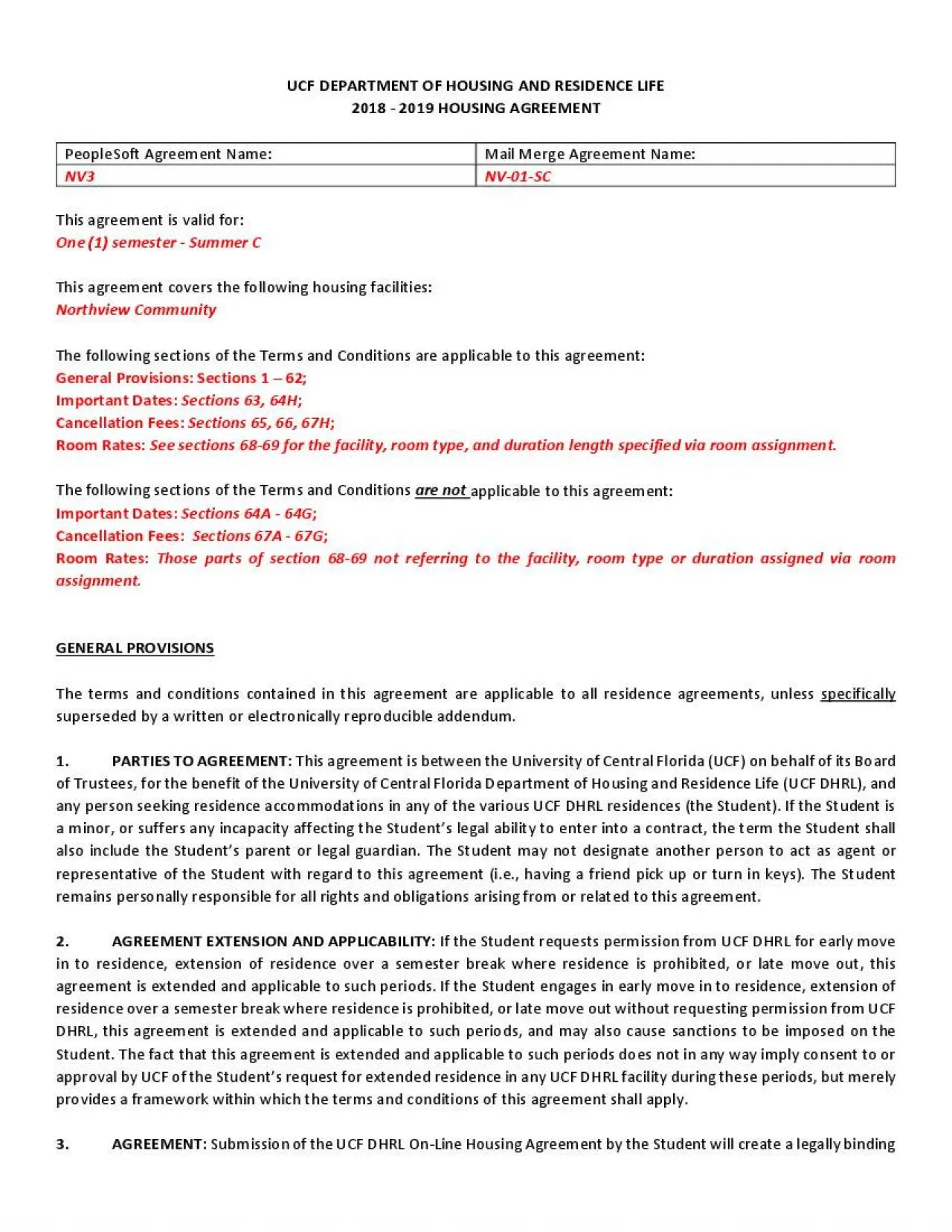 PDF-UCF DEPARTMENT OF HOUSING AND RESIDENCE LIFE20182019HOUSING AGREEMENT