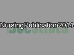 NursingPublication2014