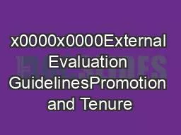 x0000x0000External Evaluation GuidelinesPromotion and Tenure