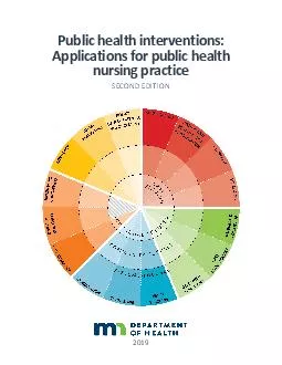 Public health interventions Applications for public health nursing pra