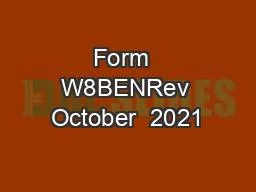 Form  W8BENRev October  2021
