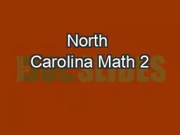 North Carolina Math 2