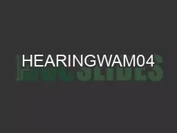 HEARINGWAM04