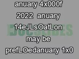 anuary 4x000f 2022  anuary 14eJLsOatLon may be prefLOedanuary 1x0