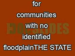 60 3 a version for communities with no identified floodplainTHE STATE