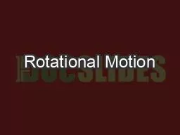 Rotational Motion