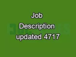 Job Description updated 4717