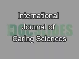 International Journal of Caring Sciences