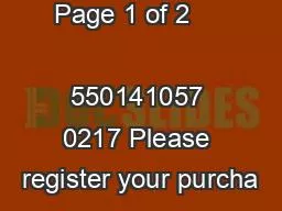 Page 1 of 2               550141057 0217 Please register your purcha