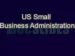 US Small Business Administration