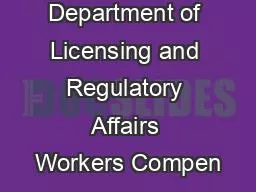 Michigan Department of Licensing and Regulatory Affairs Workers Compen