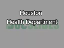 Houston Health Department