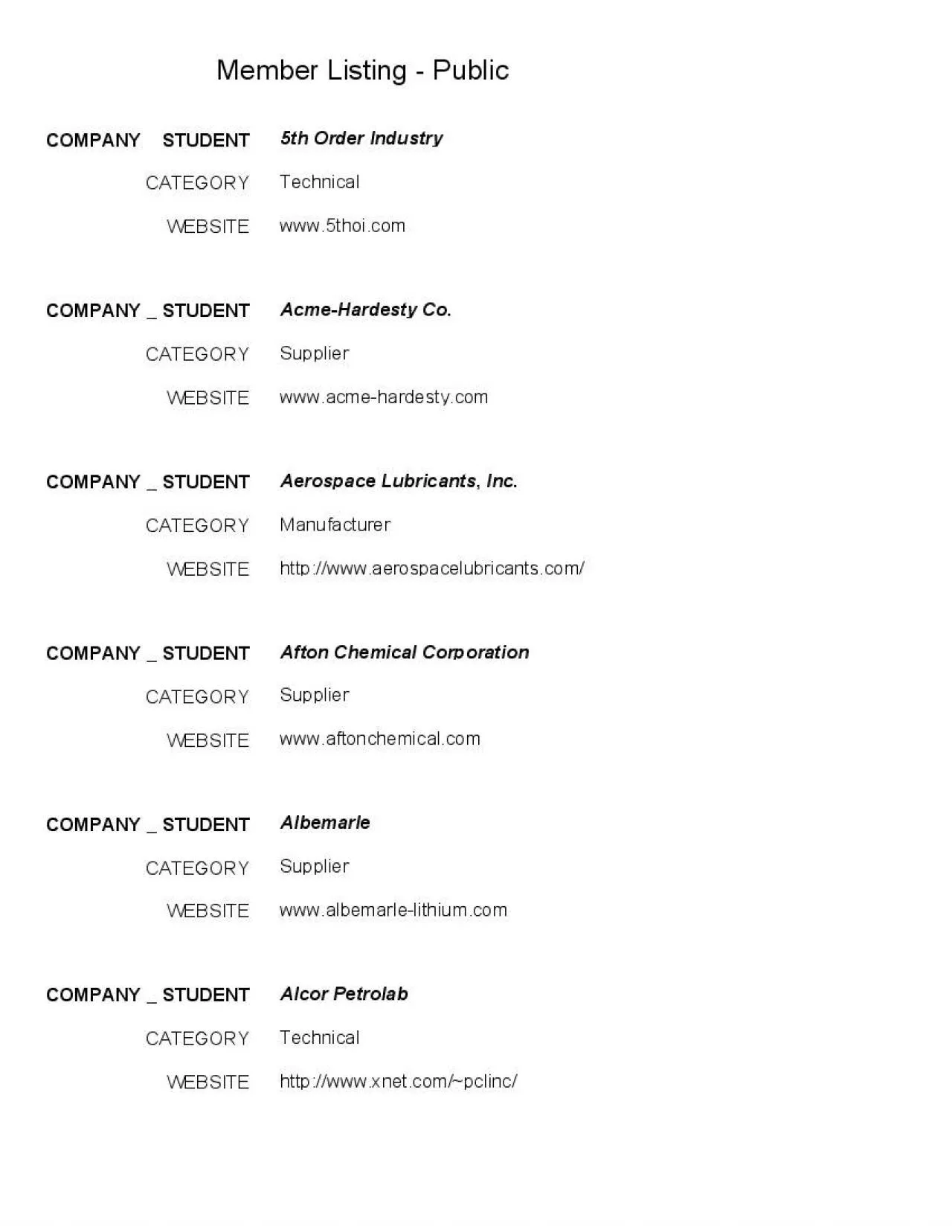 PDF-Member Listing Public