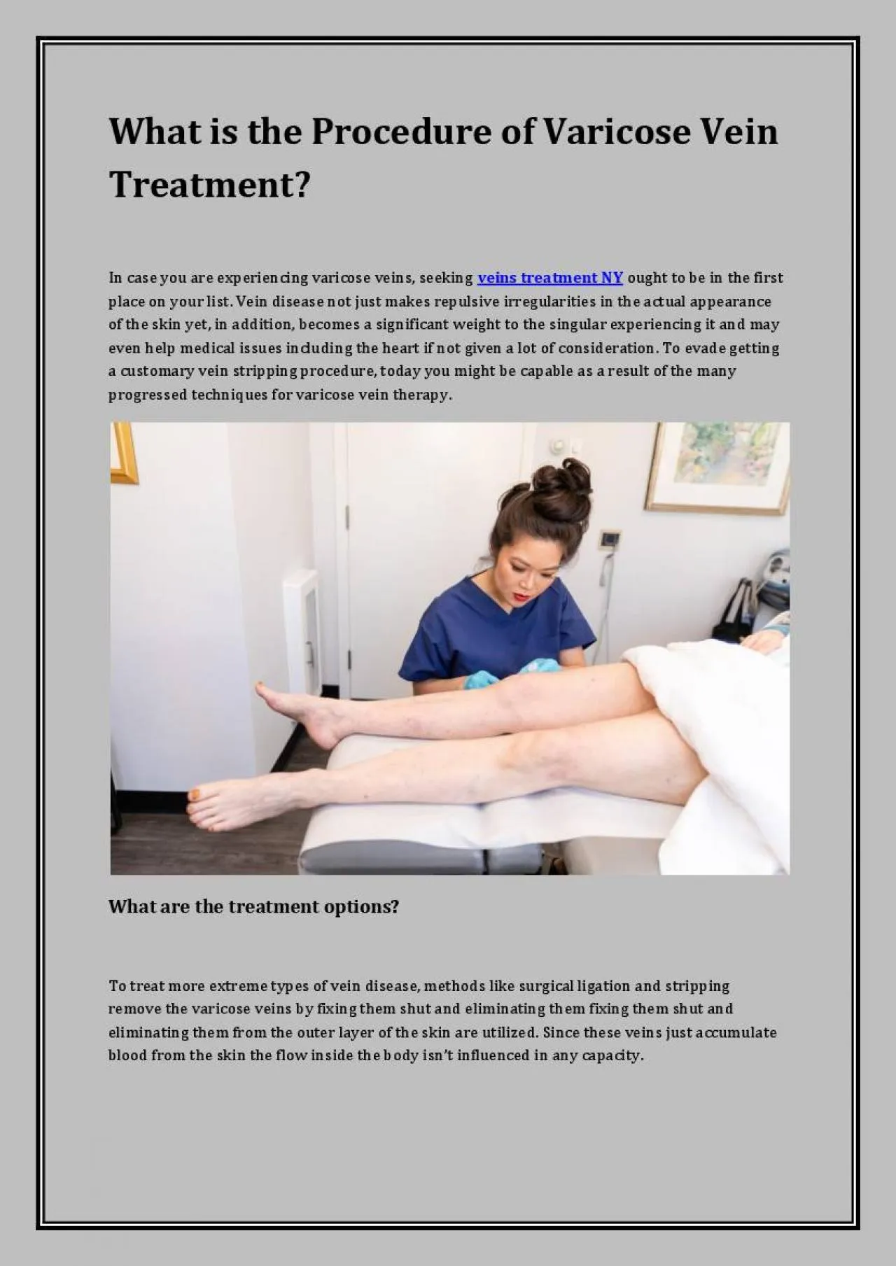 PDF-What is the Procedure of Varicose Vein Treatment