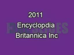 2011 Encyclopdia Britannica Inc