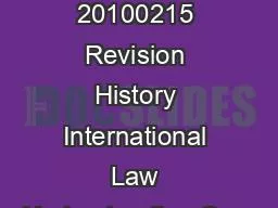 Update 20100215 Revision History International Law Understanding Com
