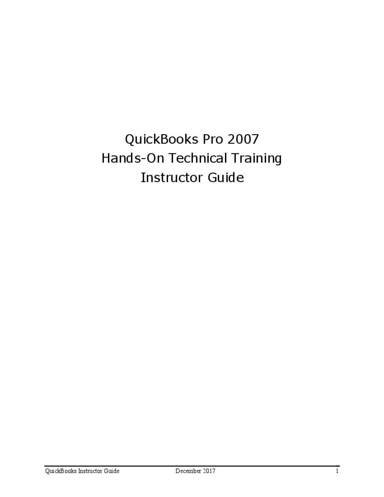 PDF-QuickBooks Instructor Guide Decembe