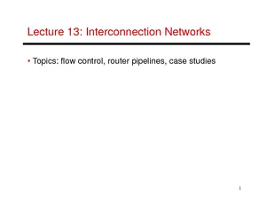 1Lecture 13: Interconnection Networks