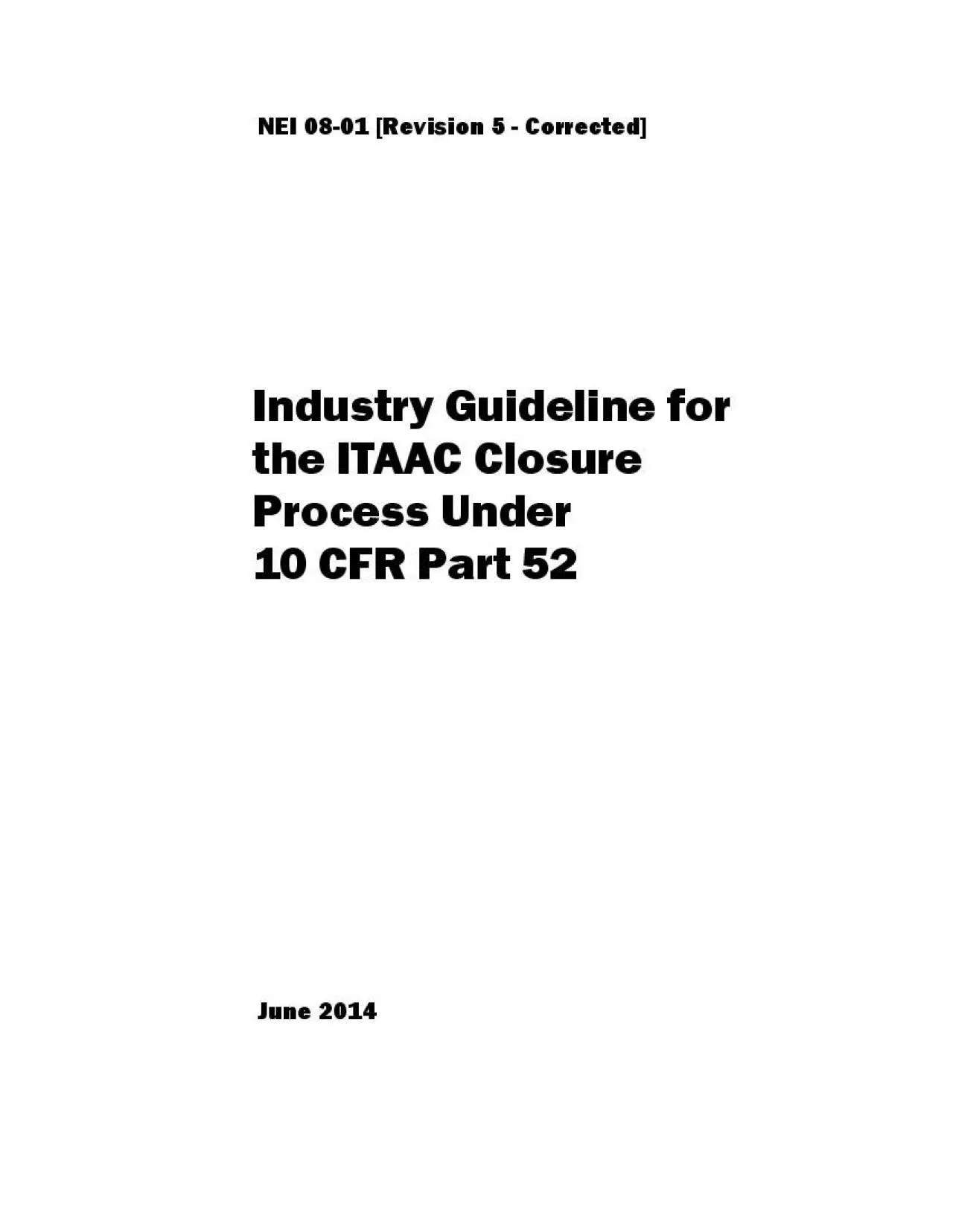 PDF-NEI 0801 Revision 5 Corrected Industry Guideline for