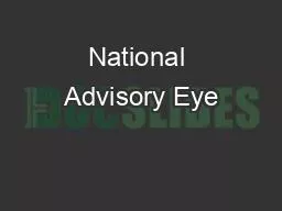 National Advisory Eye
