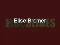Elise Bremer
