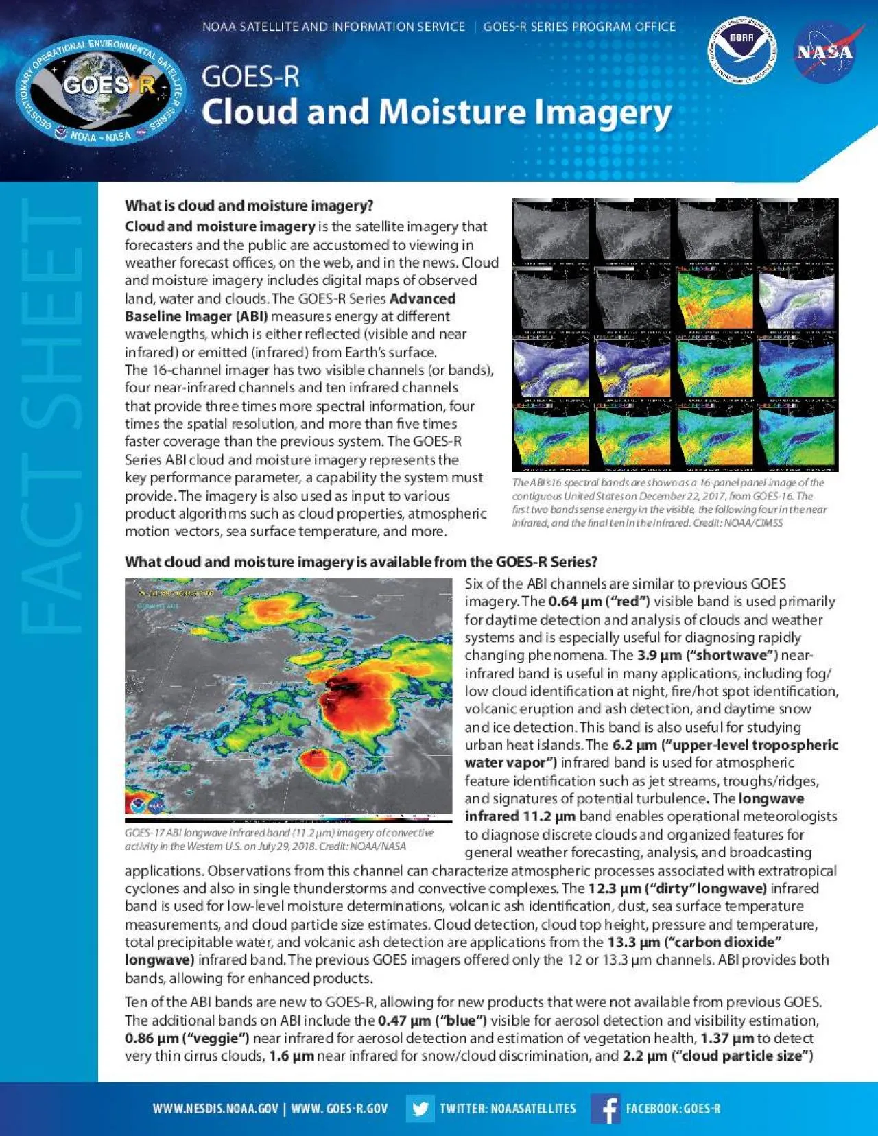 PDF-WWWNESDISNOAAGOVWWW GOES31RGOVTWITTER NOAASATELLITESFACEBOOK GOES31R