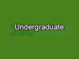 Undergraduate