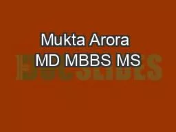 PDF-Mukta Arora MD MBBS MS