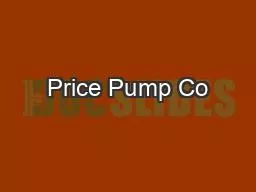 Price Pump Co