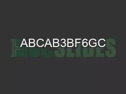 ABCAB3BF6GC