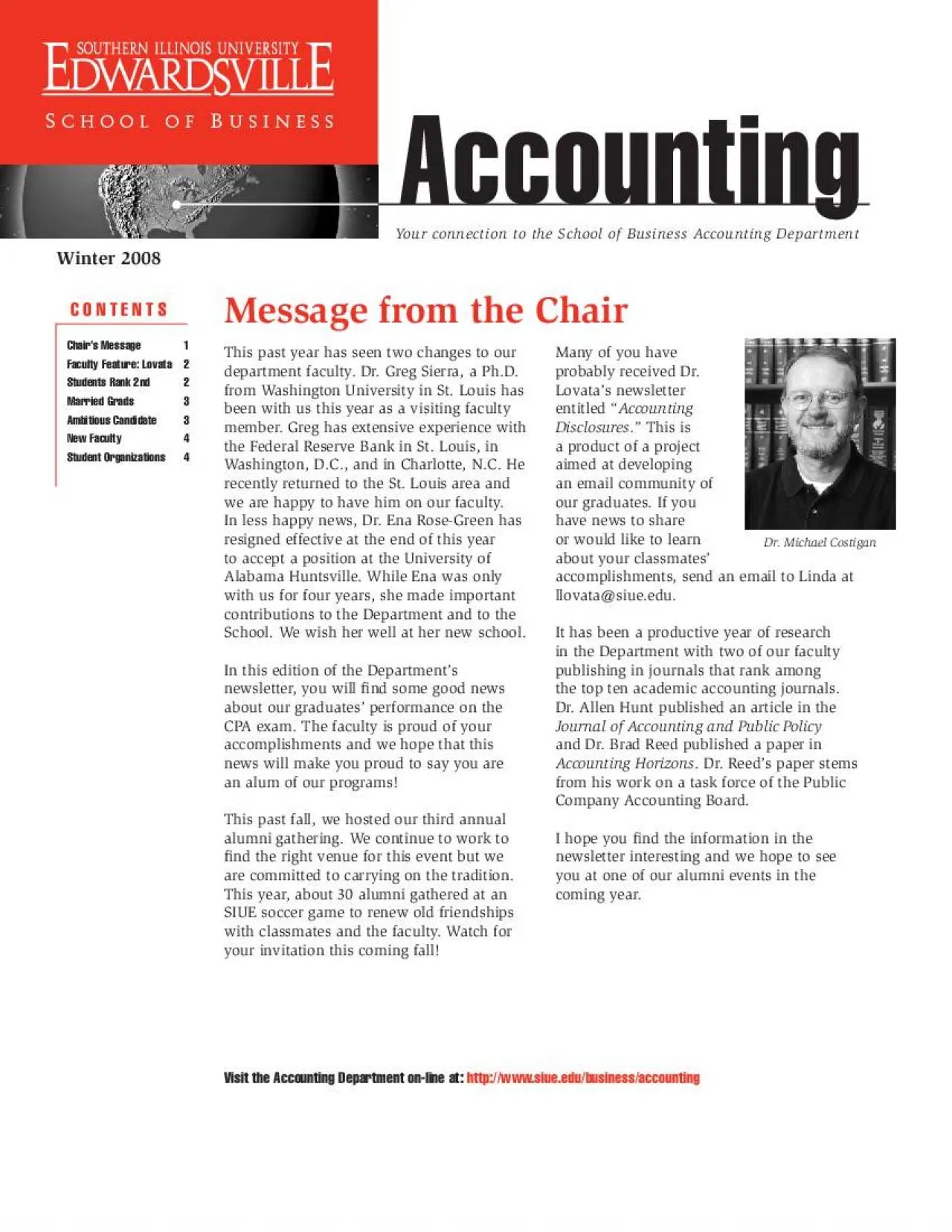 PDF-Visit the Accounting Department online at httpwwwsiueedubusinessa