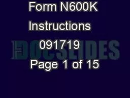 Form N600K Instructions   091719   Page 1 of 15