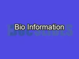 Bio Information