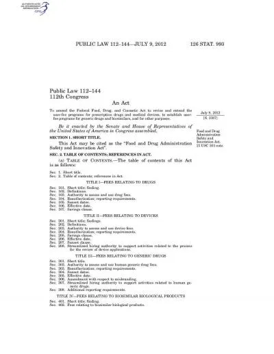 126 STAT 994 PUBLIC LAW 112144JULY 9 2012 Sec403Reauthorization report