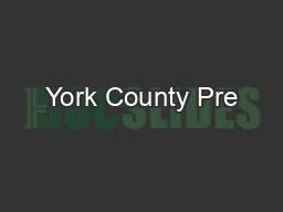 York County Pre