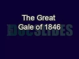 The Great Gale of 1846