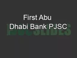 First Abu Dhabi Bank PJSC