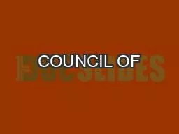 COUNCIL OF