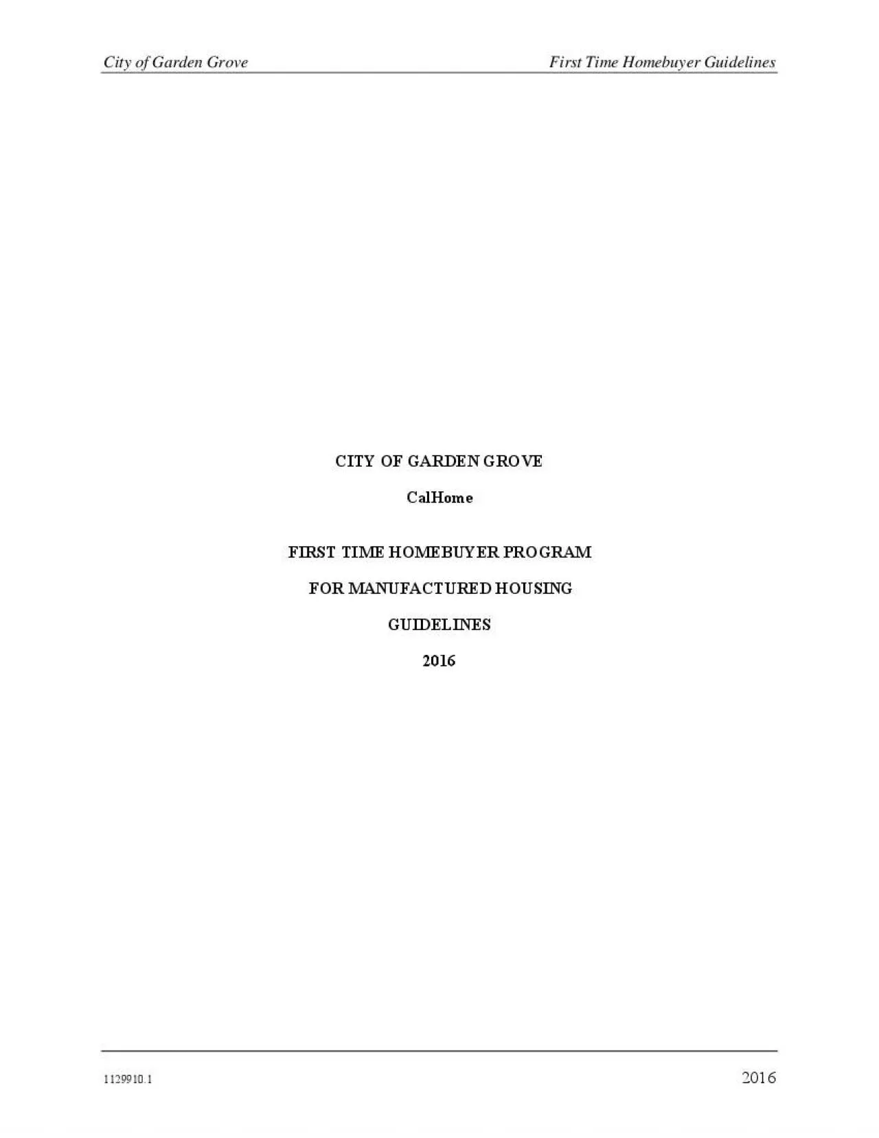 PDF-City of Garden Grove First Time Homebuyer Guidelines