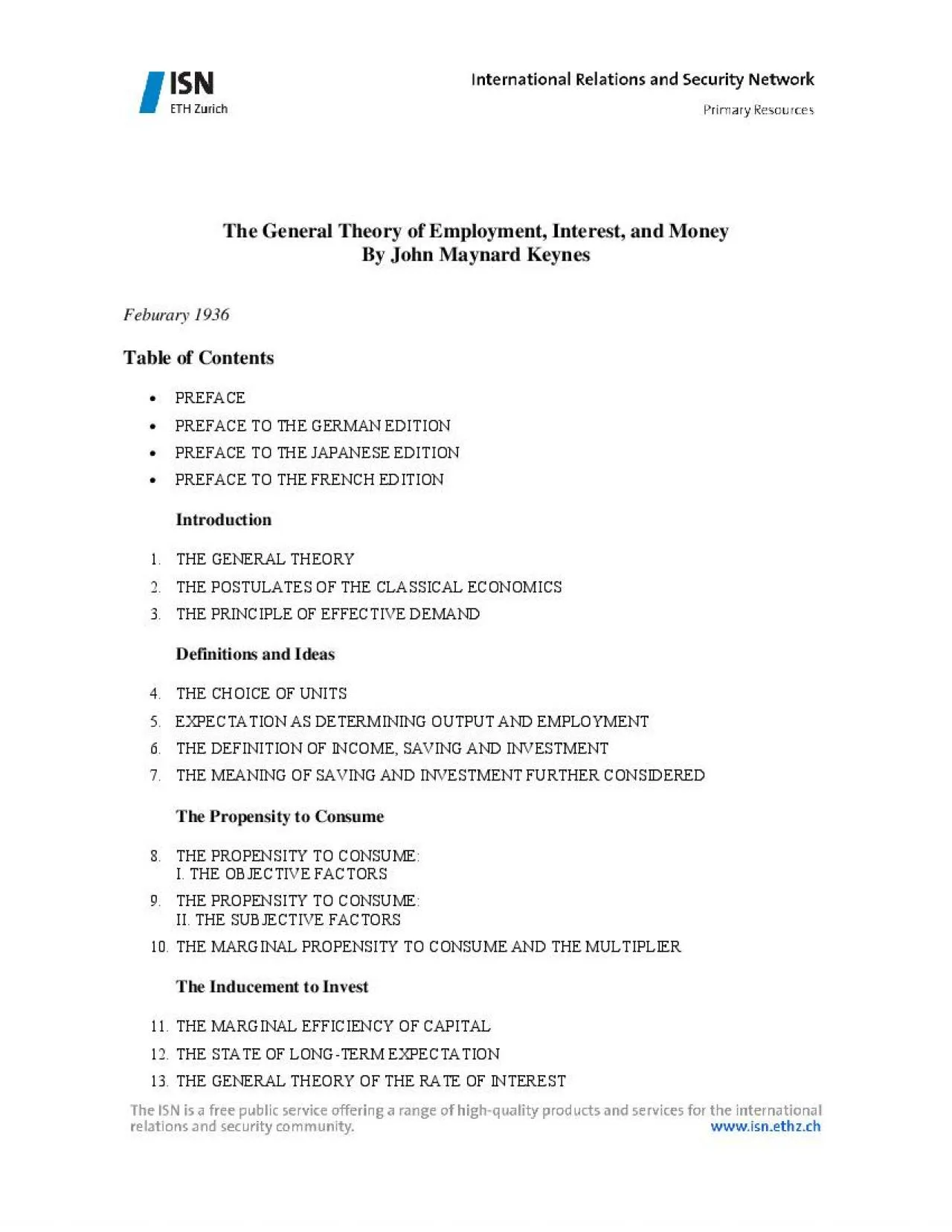 PDF-day when abundance of capital will interfere with abundance of output