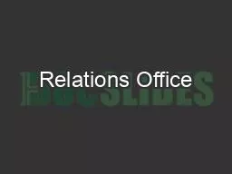 Relations Office
