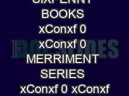 SIXPENNY BOOKS xConxf 0 xConxf 0 MERRIMENT SERIES xConxf 0 xConxf
